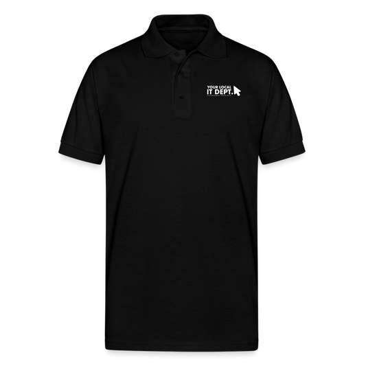Men's Polo Shirt with Logo - black