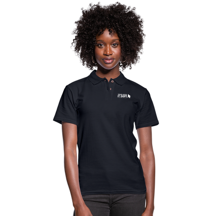 Women's Polo Shirt with Logo - midnight navy
