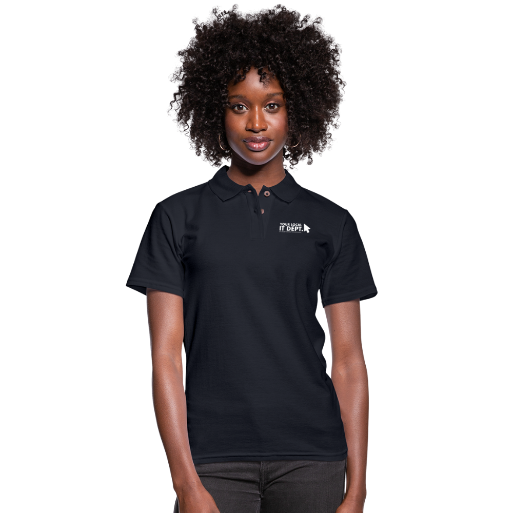 Women's Polo Shirt with Logo - midnight navy