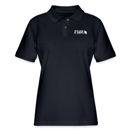 Women's Polo Shirt with Logo - midnight navy