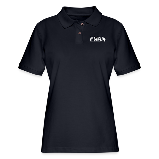 Women's Polo Shirt with Logo - midnight navy